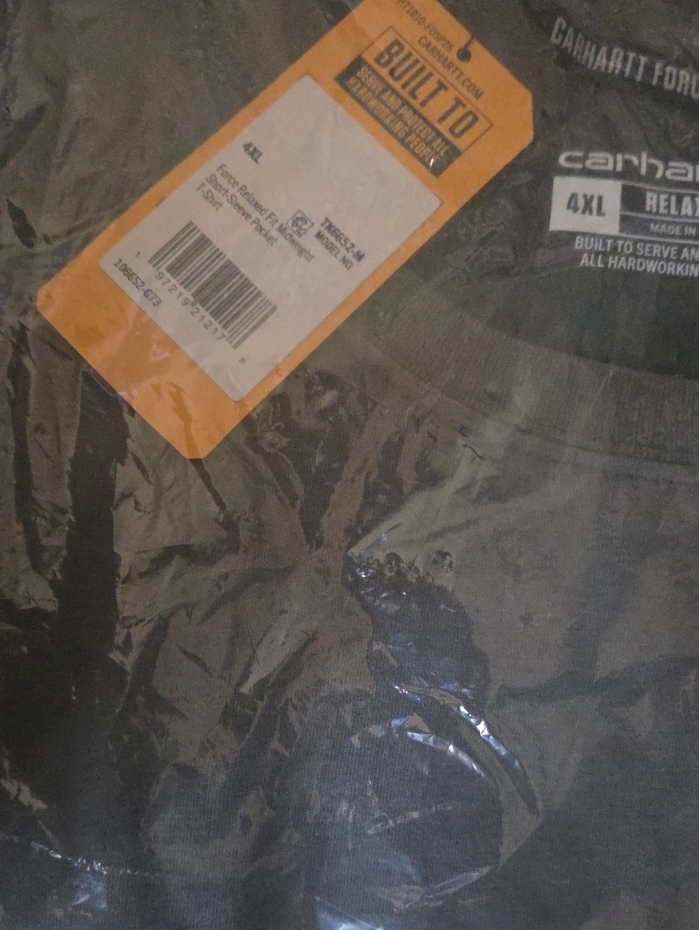 Carhartt Force Relaxed Fit Midweight Short-Sleeve Pocket T-Shirt - Picture 7 of 7